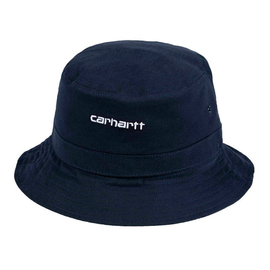 script-bucket-hat-dark-navy-white