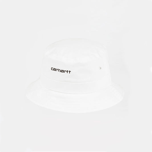 CARHARTT WIP Script Bucket Gorro Hat Blanco