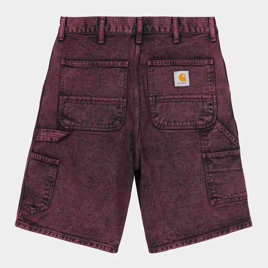 CARHARTT WIP SINGLE KNEE SHORT BURGUNDY