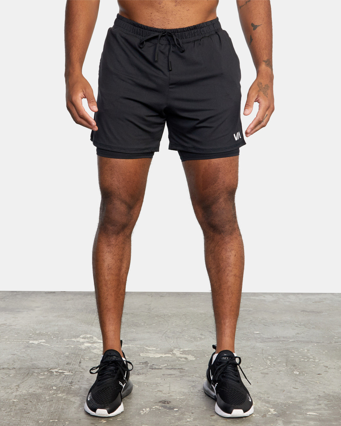 RVCA SPORT VENT SHORT NEGRO