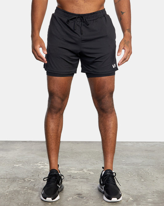 RVCA SPORT VENT SHORT NEGRO